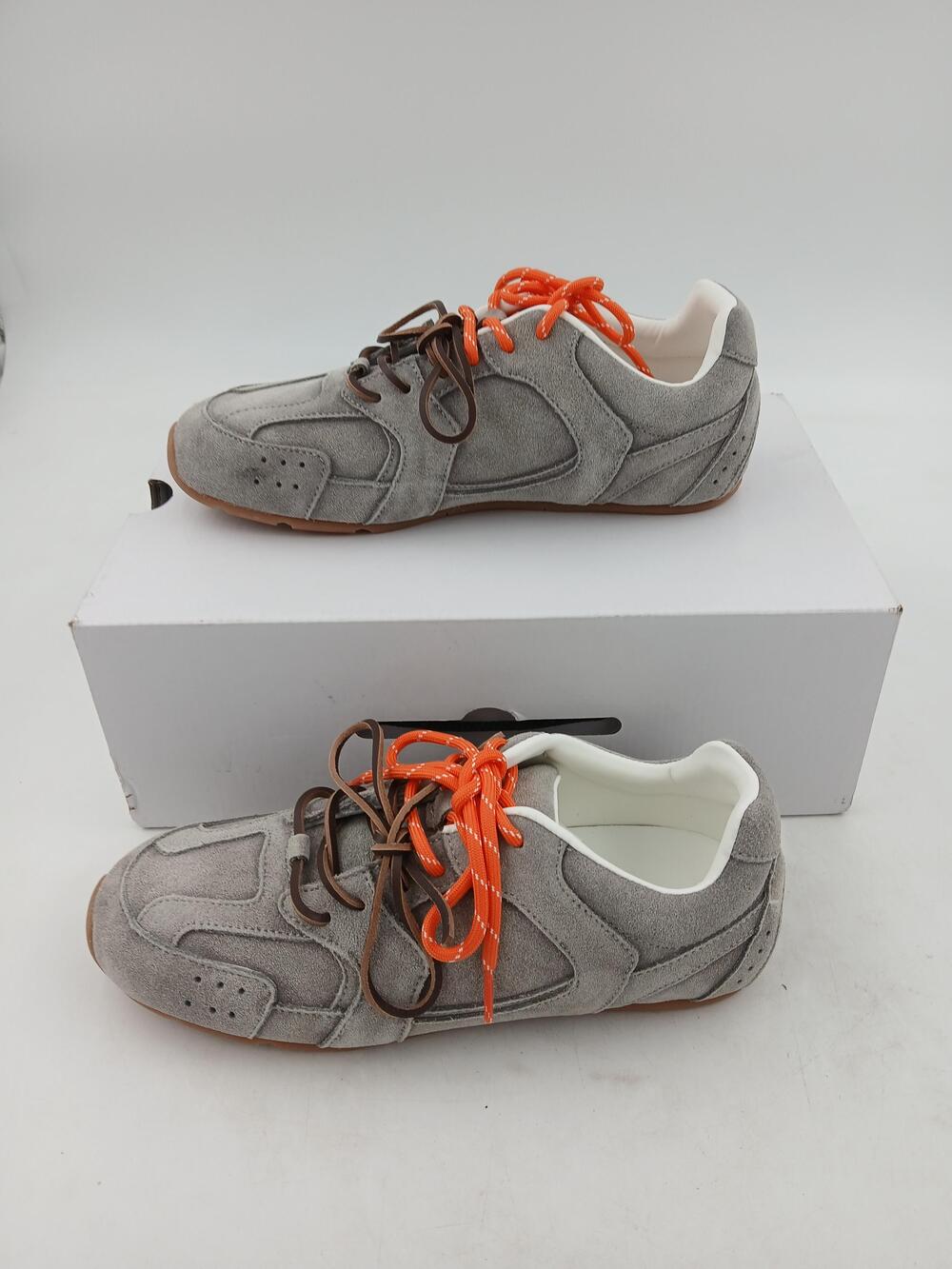 Aldo Wexley-050 Shoes Mens Size 8 Gray Suede Low Top Casual Sneakers Lace Up